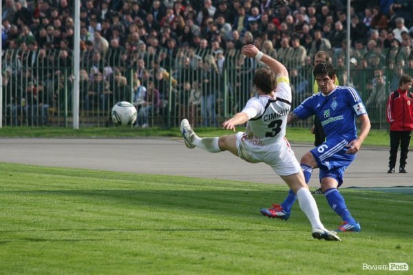 «Волинь» програла у двобої з «Динамо» – 0:1